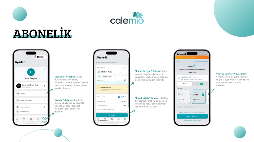 Calemio App-Leitfaden — 4/4